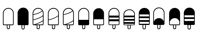 Ice Lolly Ding Font LOWERCASE
