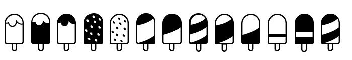 Ice Lolly Ding Font LOWERCASE