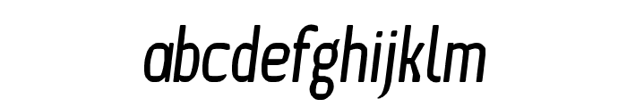 Ice Sans Compressed Italic Font LOWERCASE