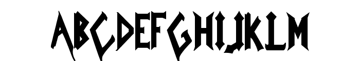 IcedEarth Font UPPERCASE