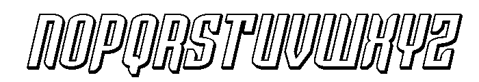 Icewave 3D Italic Font UPPERCASE