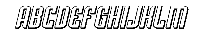Icewave 3D Italic FONT