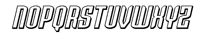 Icewave 3D Italic Font LOWERCASE