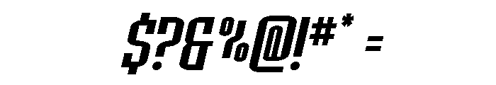 Icewave Compact Italic Font OTHER CHARS