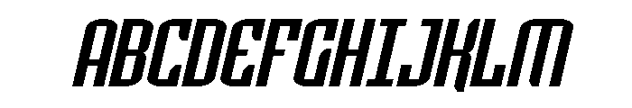 Icewave Compact Italic Font UPPERCASE