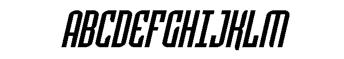 Icewave Condensed Italic Font UPPERCASE