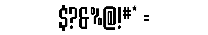 Icewave Condensed Font OTHER CHARS