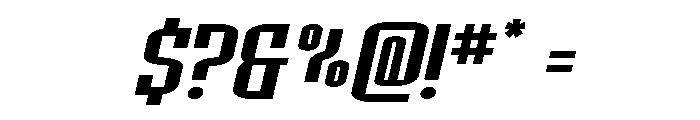 Icewave Expanded Italic Font OTHER CHARS