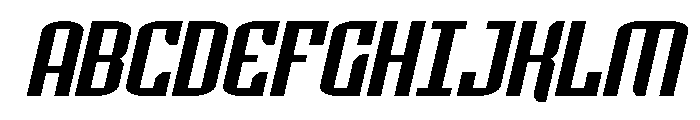 Icewave Expanded Italic Font UPPERCASE