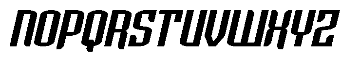Icewave Expanded Italic Font UPPERCASE