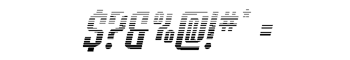 Icewave Gradient Italic Font OTHER CHARS