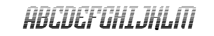 Icewave Gradient Italic Font UPPERCASE