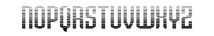 Icewave Gradient Font LOWERCASE