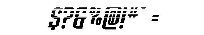 Icewave Halftone Italic Font OTHER CHARS