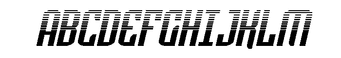 Icewave Halftone Italic Font UPPERCASE