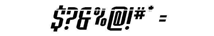 Icewave Laser Italic Font OTHER CHARS
