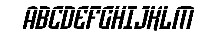 Icewave Laser Italic Font UPPERCASE