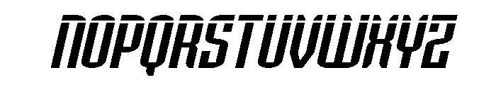 Icewave Laser Italic Font LOWERCASE