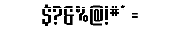 Icewave Laser Font OTHER CHARS