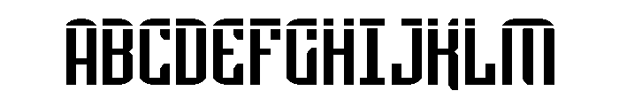 Icewave Laser Font UPPERCASE