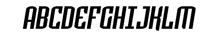 Icewave Semi-Italic Font UPPERCASE