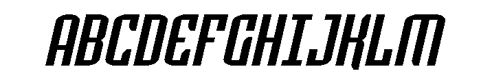 Icewave Spaced Italic Font UPPERCASE