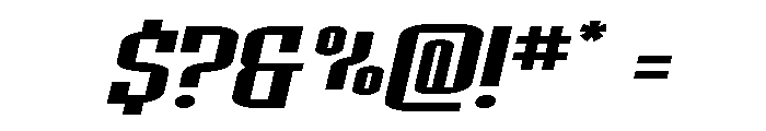 Icewave Wide Italic Font OTHER CHARS