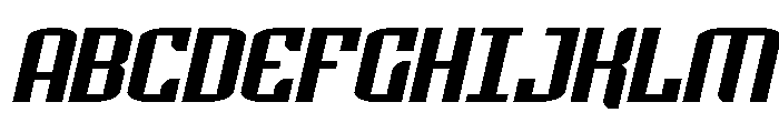 Icewave Wide Italic Font UPPERCASE