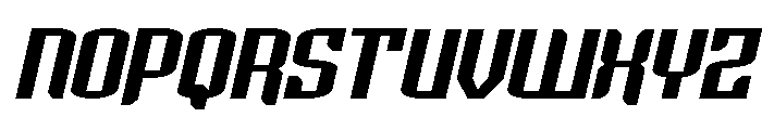 Icewave Wide Italic Font UPPERCASE