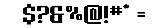 Icewave Wide Font OTHER CHARS