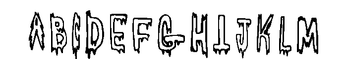 Icicle Chill Regular Font UPPERCASE