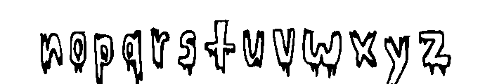 Icicle Chill Regular Font LOWERCASE