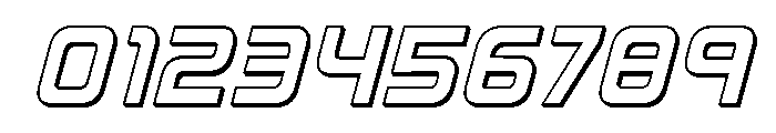 Iconoplastic 3D Italic Font OTHER CHARS
