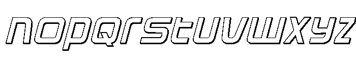 Iconoplastic 3D Italic Font UPPERCASE