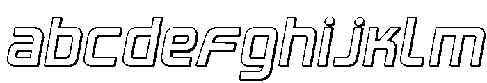 Iconoplastic 3D Semi-Italic Font