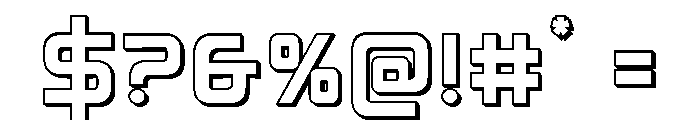 Iconoplastic 3D Font OTHER CHARS
