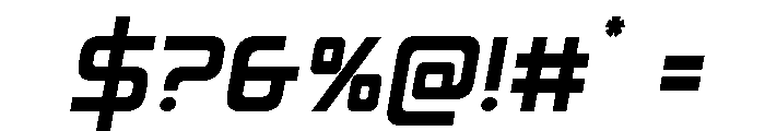 Iconoplastic Compact Semi-Ital Font OTHER CHARS