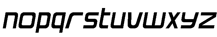Iconoplastic Compact Semi-Ital Font LOWERCASE