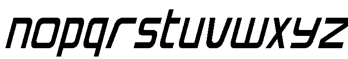 Iconoplastic Condensed Italic Font LOWERCASE