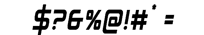 Iconoplastic Condensed Semi-It Font OTHER CHARS