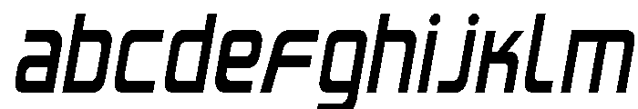 Iconoplastic Condensed Semi-It Font UPPERCASE