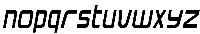 Iconoplastic Condensed Semi-It Font LOWERCASE