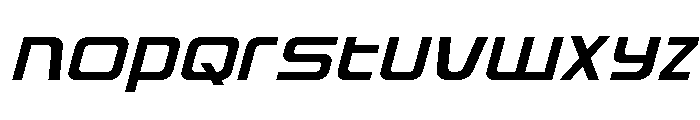 Iconoplastic Expanded Italic Font UPPERCASE