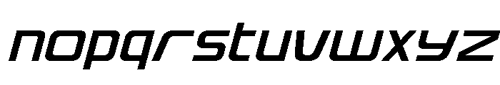 Iconoplastic Expanded Italic Font LOWERCASE