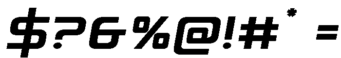 Iconoplastic Expanded Semi-Ita Font OTHER CHARS