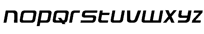 Iconoplastic Expanded Semi-Ita Font UPPERCASE