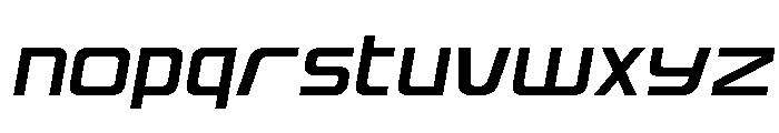 Iconoplastic Expanded Semi-Ita Font LOWERCASE