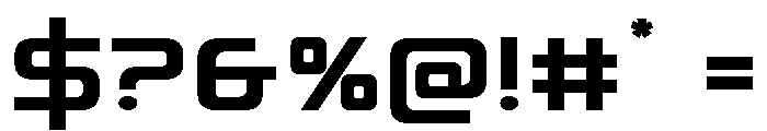 Iconoplastic Expanded Font OTHER CHARS