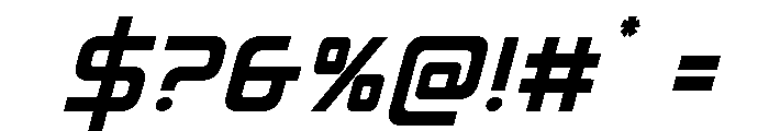 Iconoplastic Italic Font OTHER CHARS