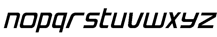 Iconoplastic Italic Font LOWERCASE